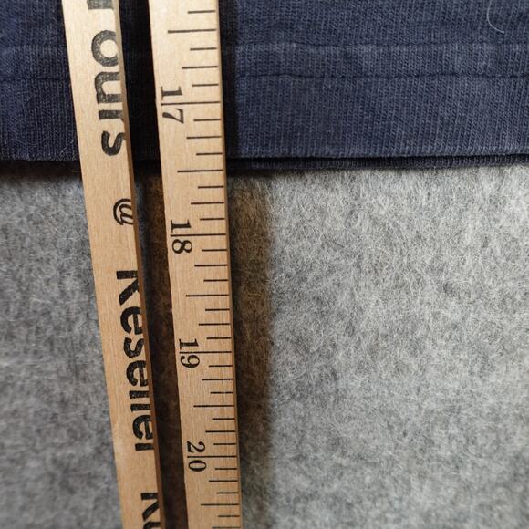 Apiece Apart Top Womens Small Boxy Navy Blue Cotton Tee Crew Neck Short Sleeve - Picture 8 of 9